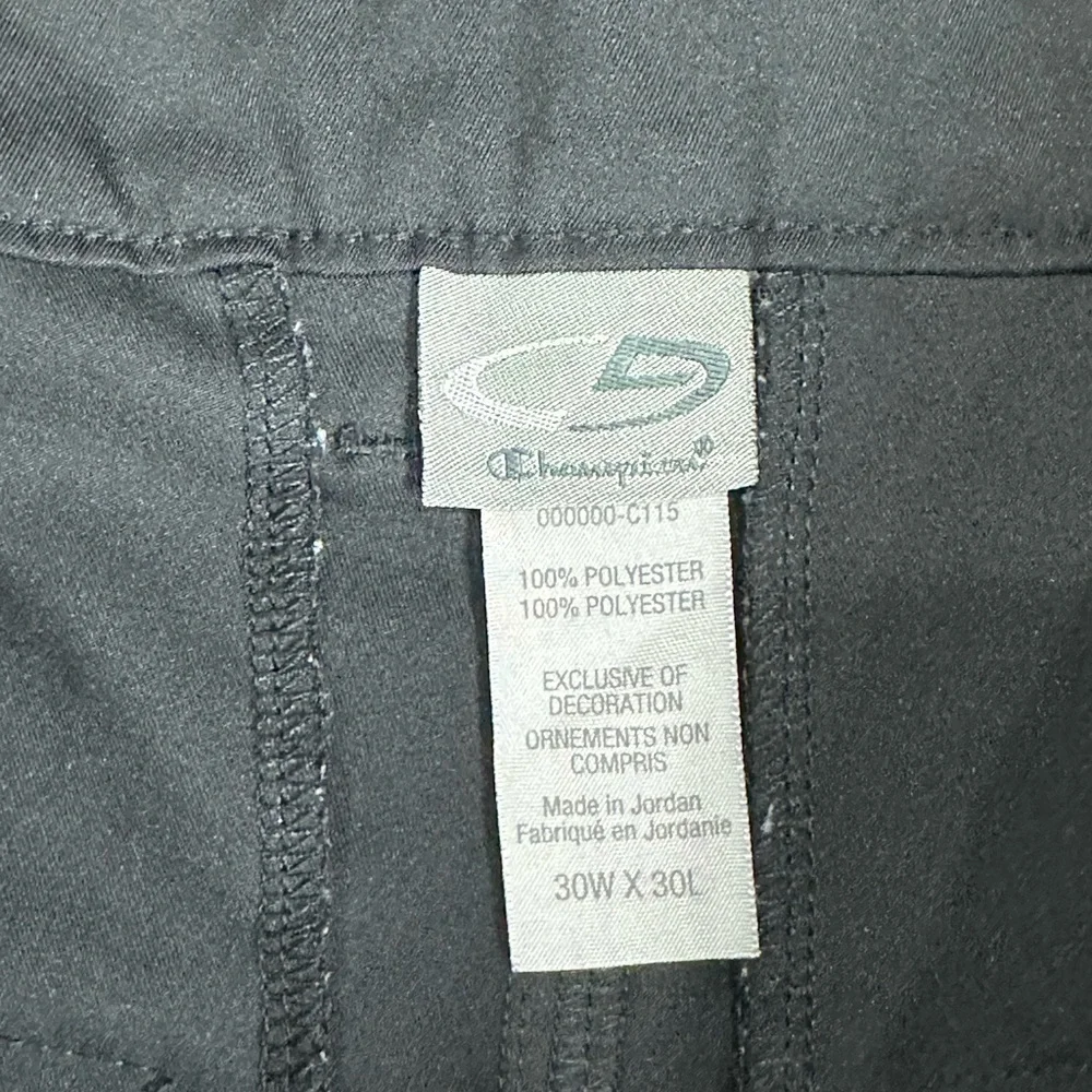 Men’s Champion 30 x 30 Golf Pants Chino Khakis Black Lightweight Active Straight
